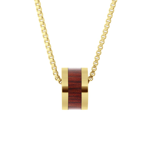 Jarrah Classic Barrel - Yellow Gold - Tyalla - Woodsman Jewelry